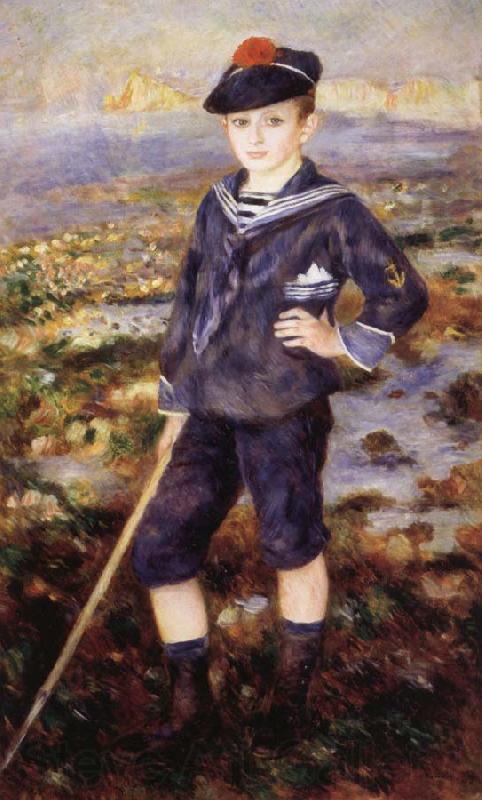 Pierre Renoir Sailor Boy Norge oil painting art